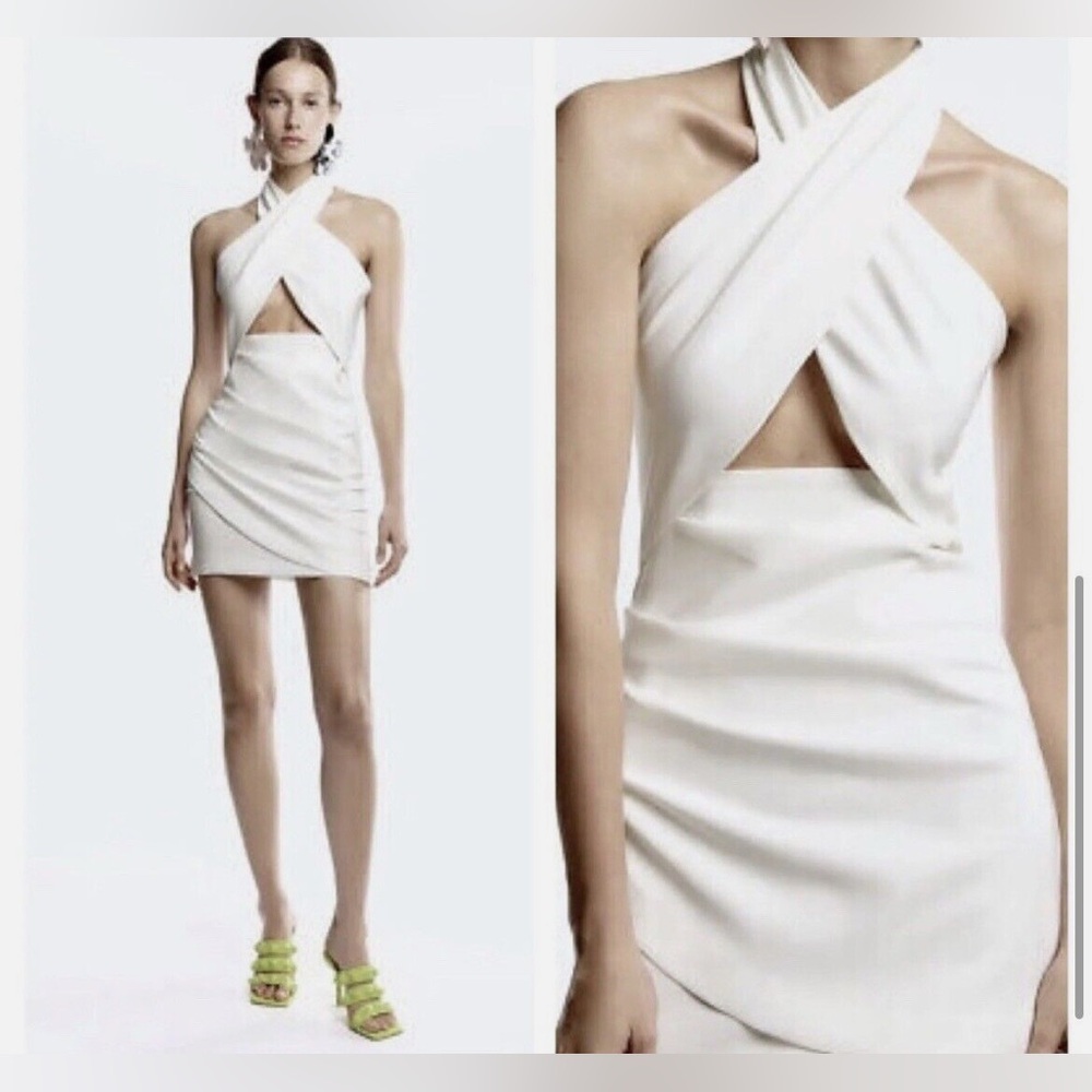 Zara Halter Cutout Dress